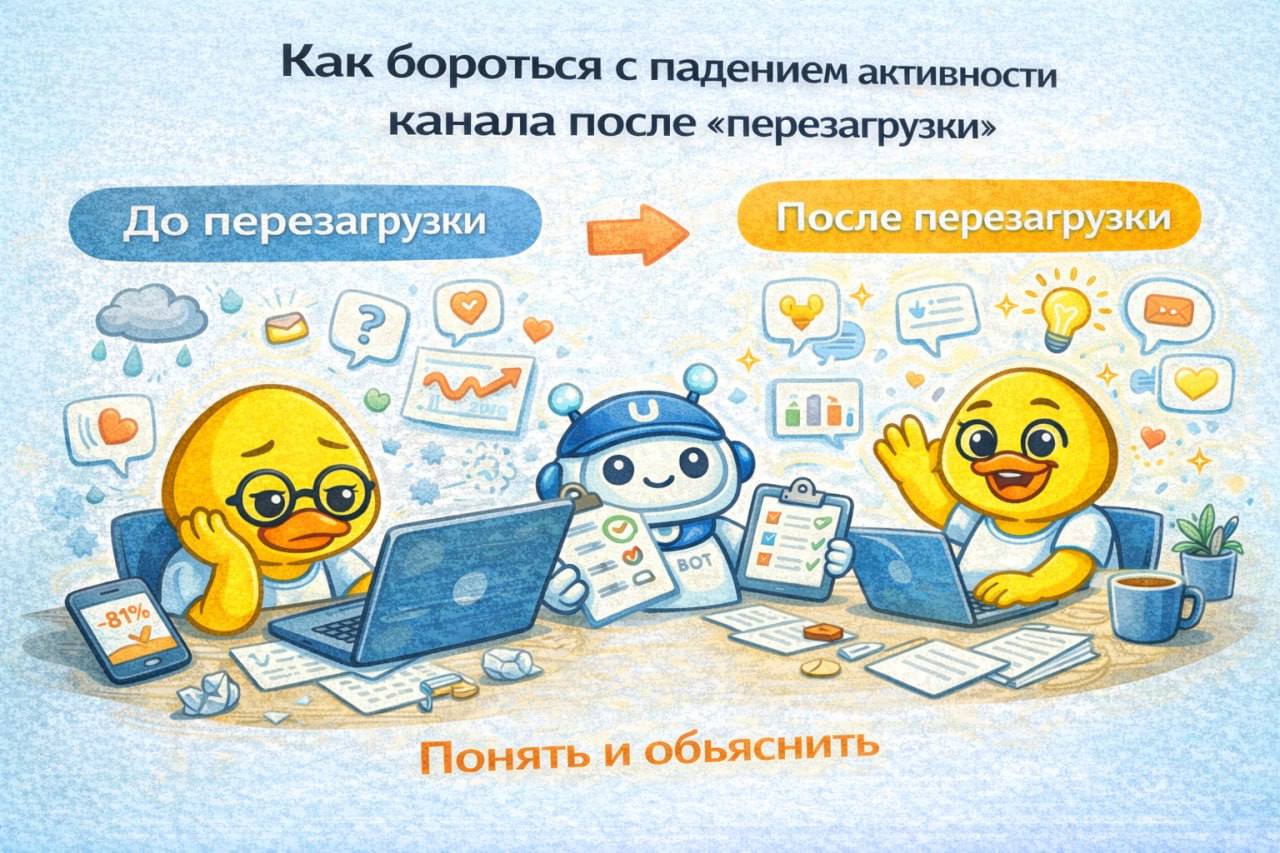 Падение активности Telegram-канала после перезагрузки — это не катастрофа, а скорее вызов, с которым можно справиться, если подойти к делу с — иллюстрация 1