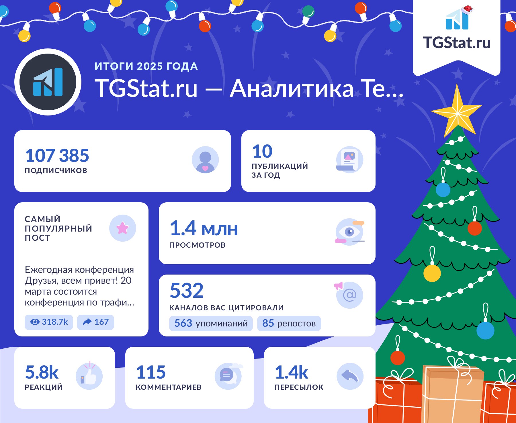 Создайте уникальные новогодние открытки для своих подписчиков — иллюстрация 1