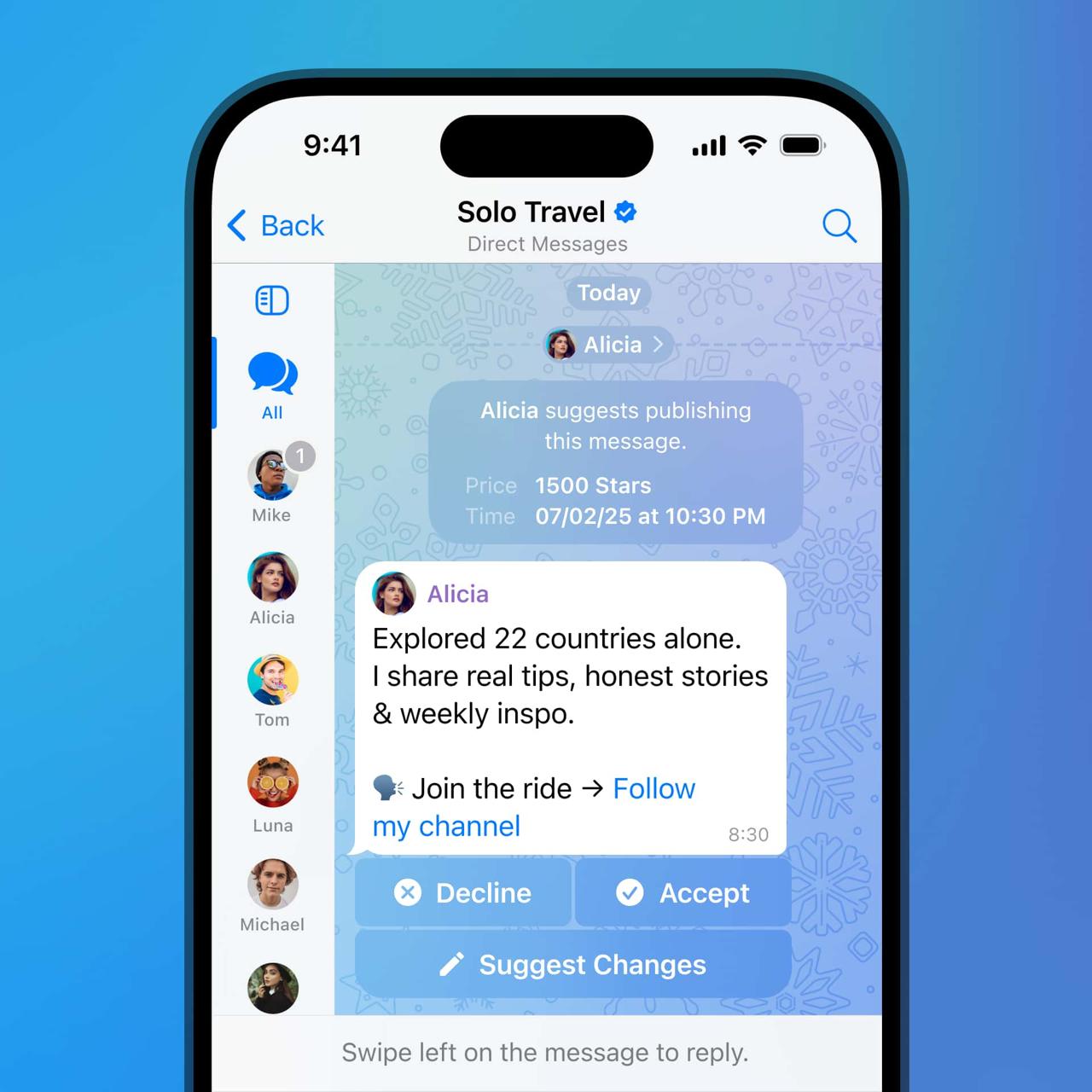 Telegram продолжает радовать нас новыми возможностями для монетизации! Теперь каналы любого размера могут использовать функцию "Рекомендуемы — иллюстрация 1