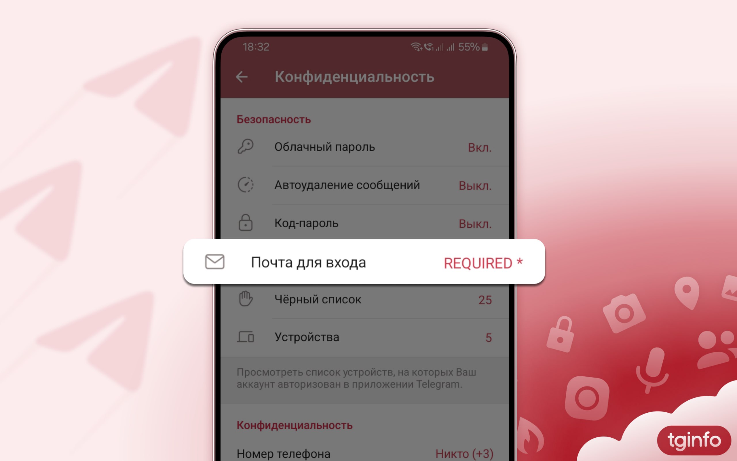Привязка электронной почты к вашему аккаунту в Telegram становится важным шагом в условиях новых ограничений. В связи с тем, что отправка SM — иллюстрация 1